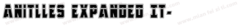 Anitlles Expanded It字体转换